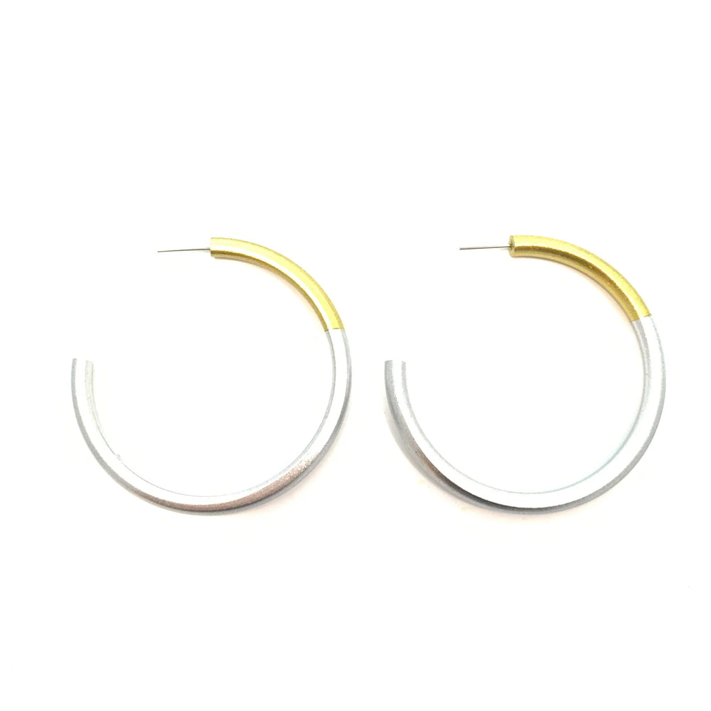 LIZ Hoops in Gold/Silver