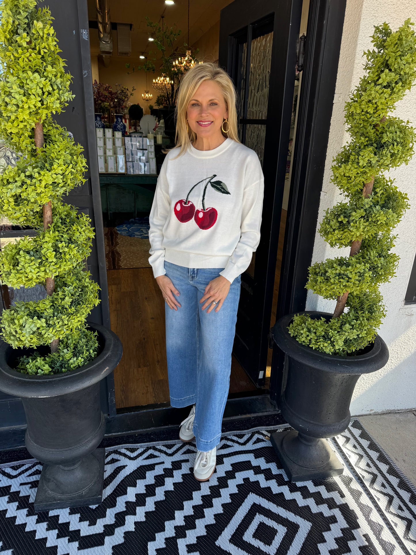 Channing Sweater - White