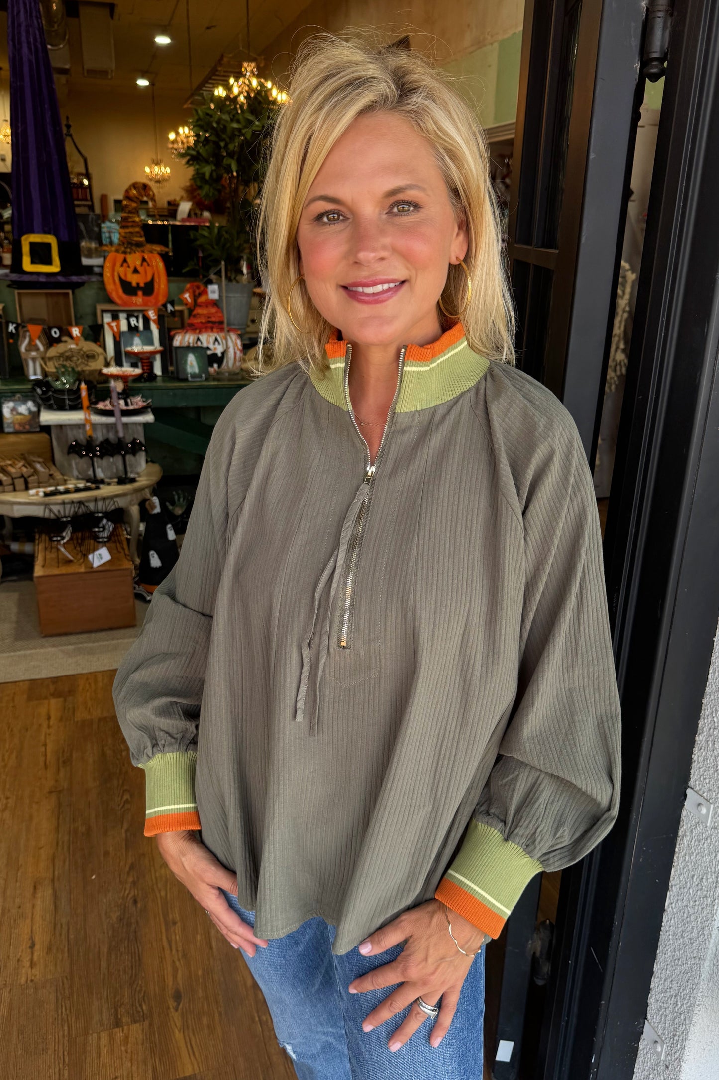 Shelly Top - Olive