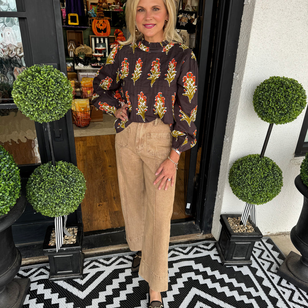 Cline Top - Brown