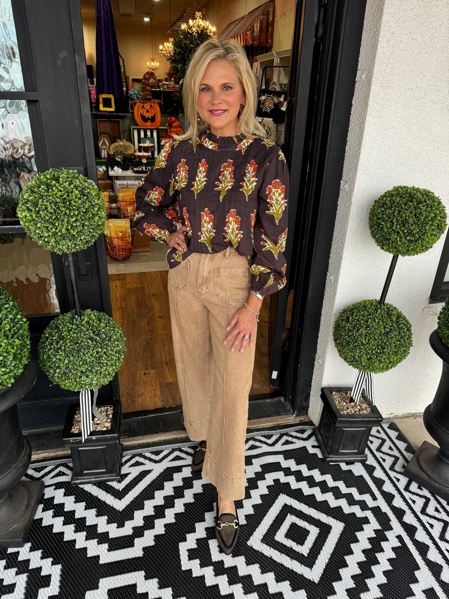 Cline Top - Brown
