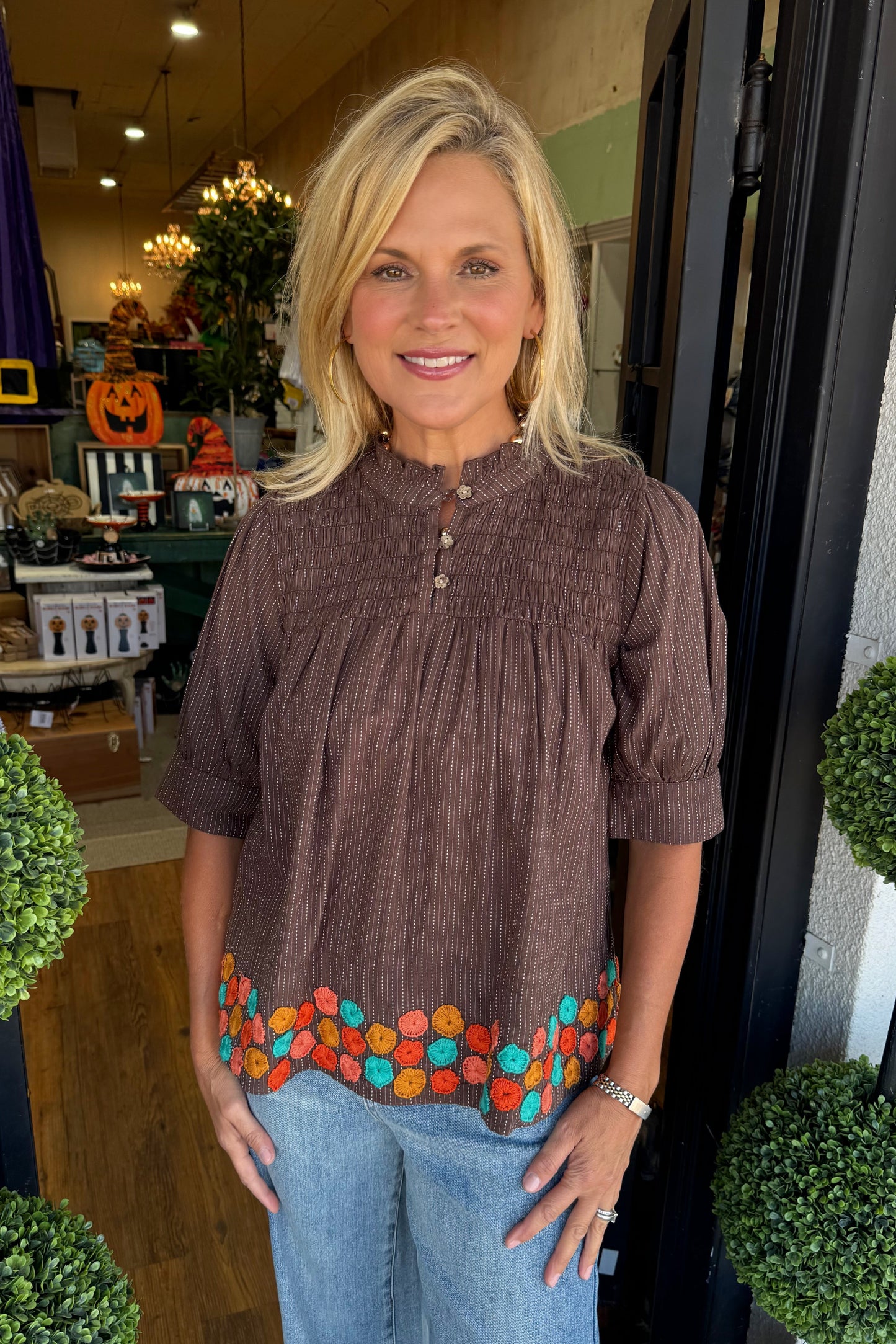 Ivy Jane Hem of Flowers Top