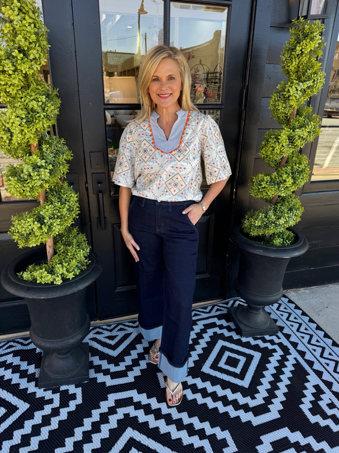 Beth Top - Slate Blue