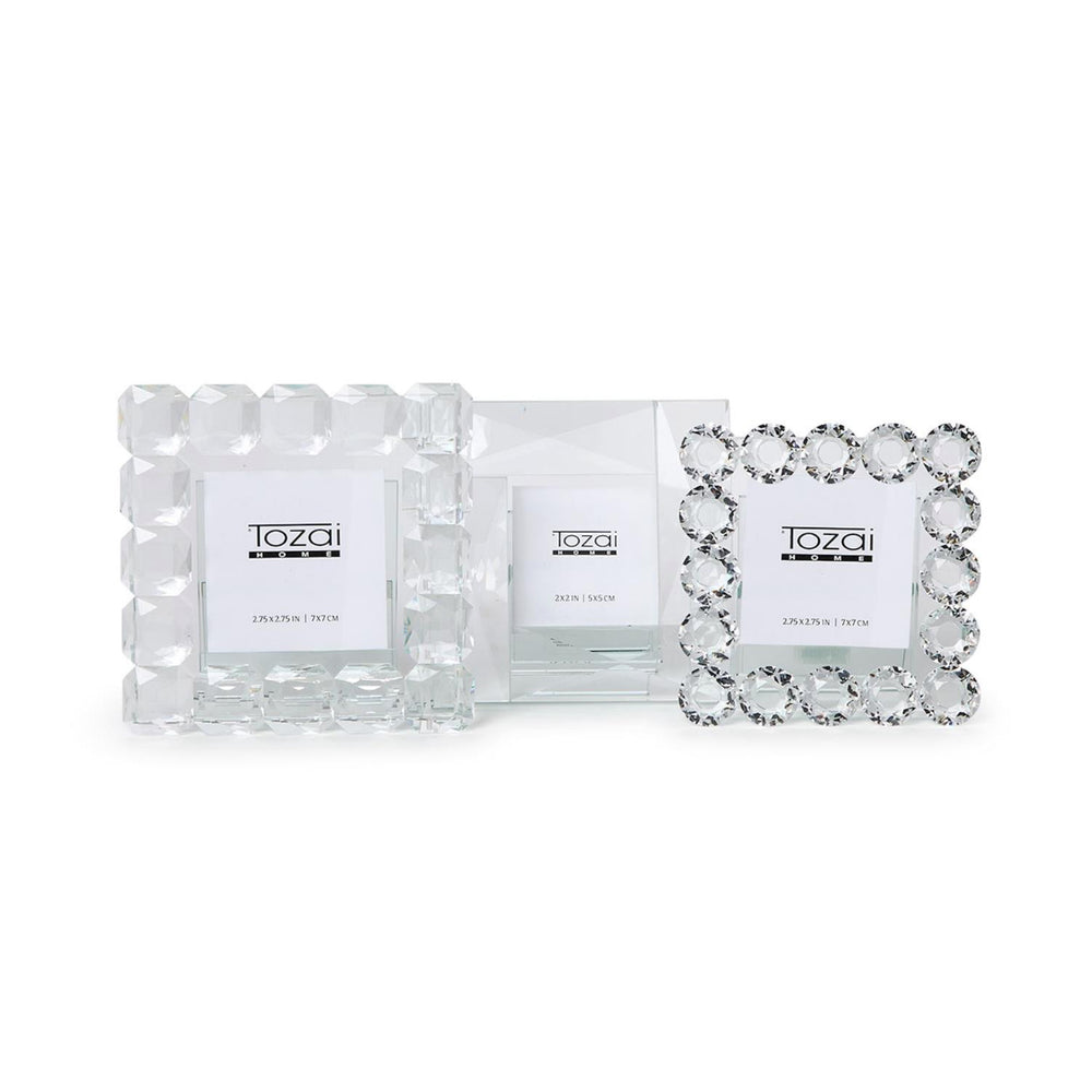Brilliant Cut Crystal Frame - Square Cut