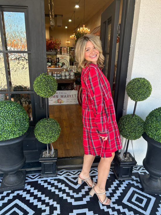 Alana Plaid Dress