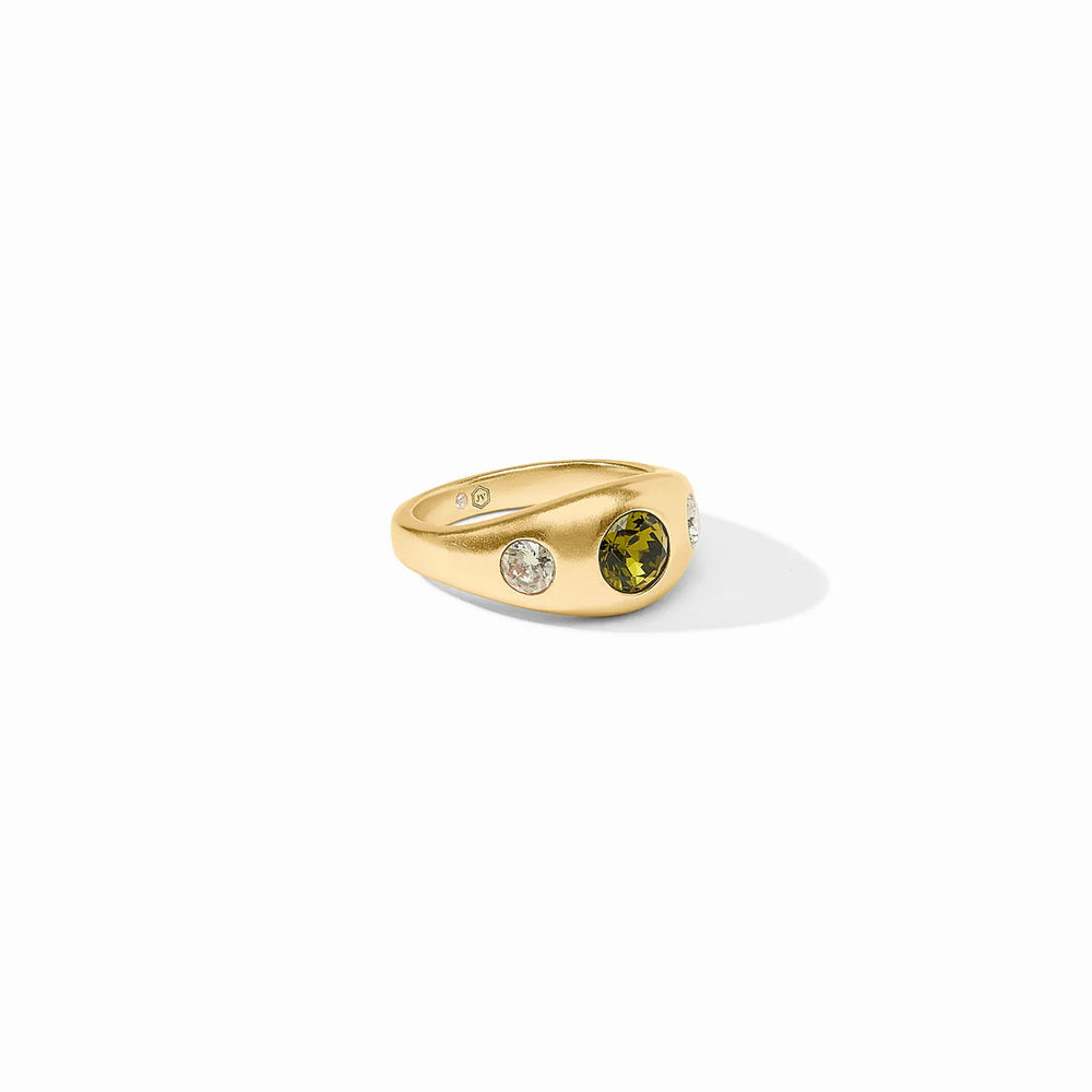 Rainbow Signet Ring - Shades of Jade