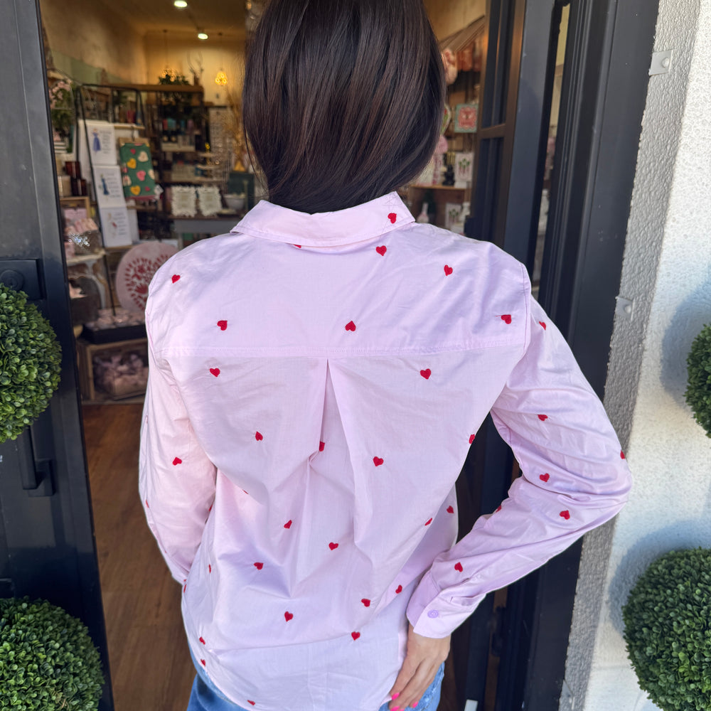 
                  
                    Ira Heart Button Down Top
                  
                