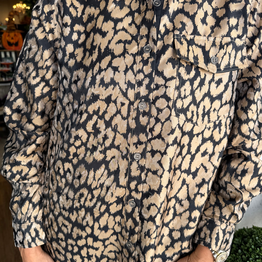 Tonia Dress - Black/Animal
