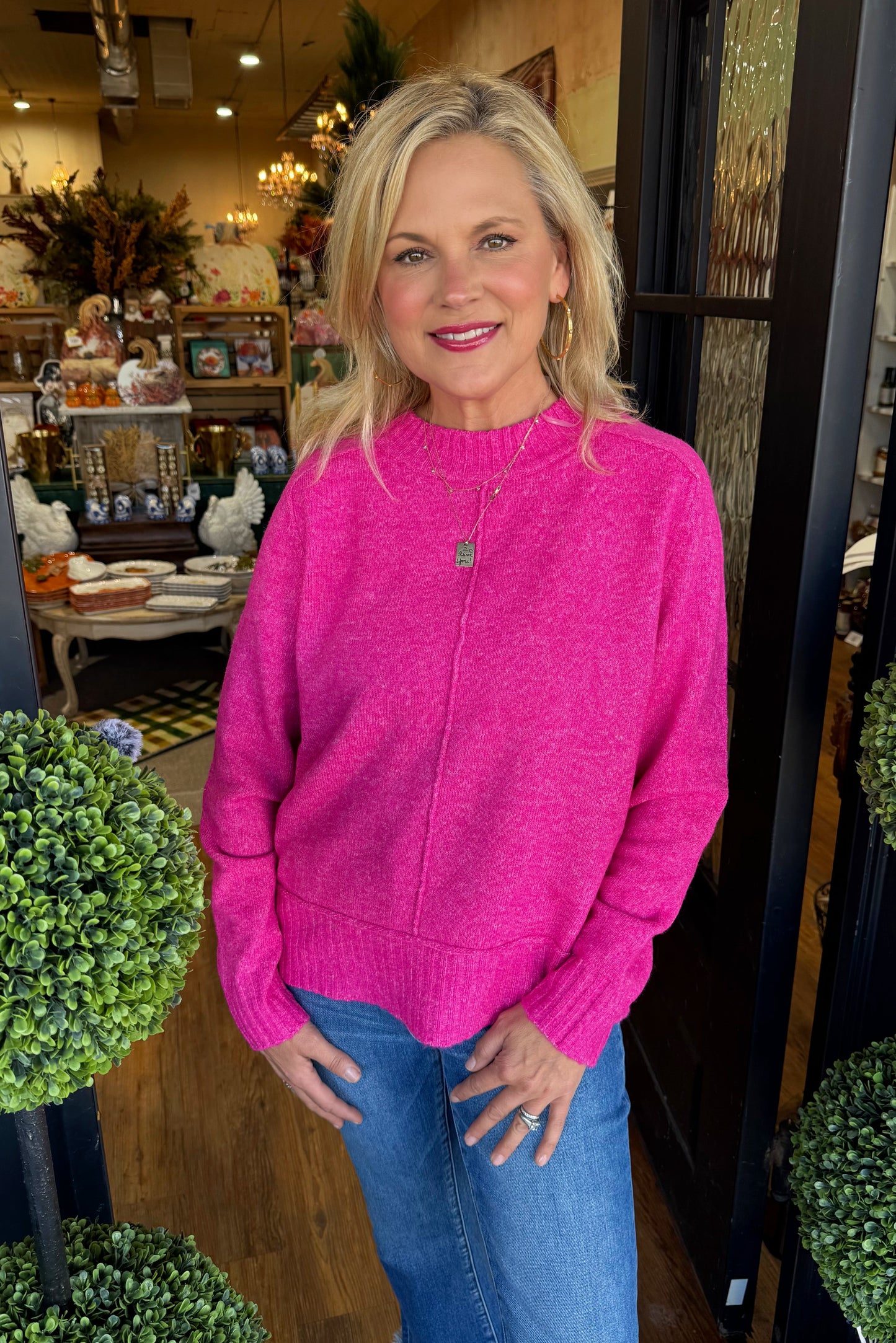 Tessa Sweater - Magenta