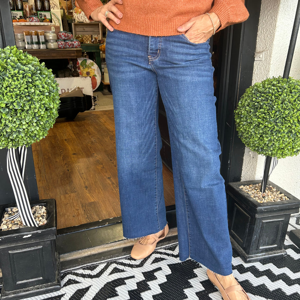 
                  
                    Tummy Control Mid Rise Wide Leg Jean
                  
                