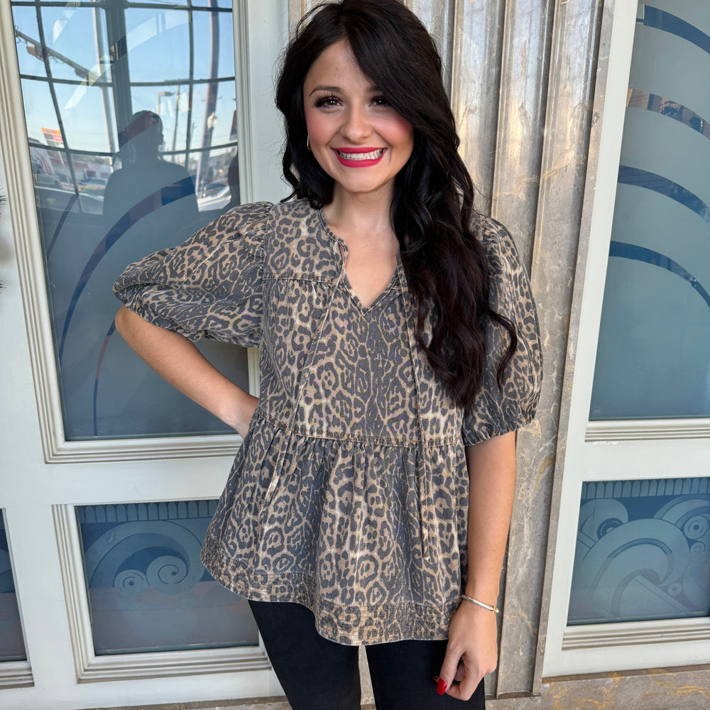 Vanita Leopard Top