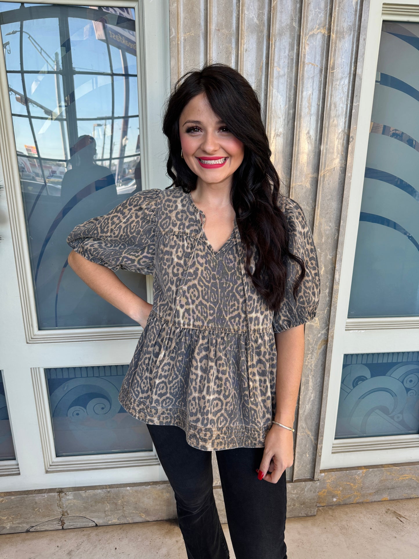 Vanita Leopard Top