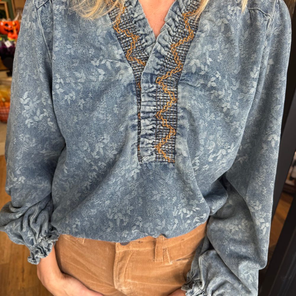 
                  
                    Lennon Top - Dirty Denim
                  
                