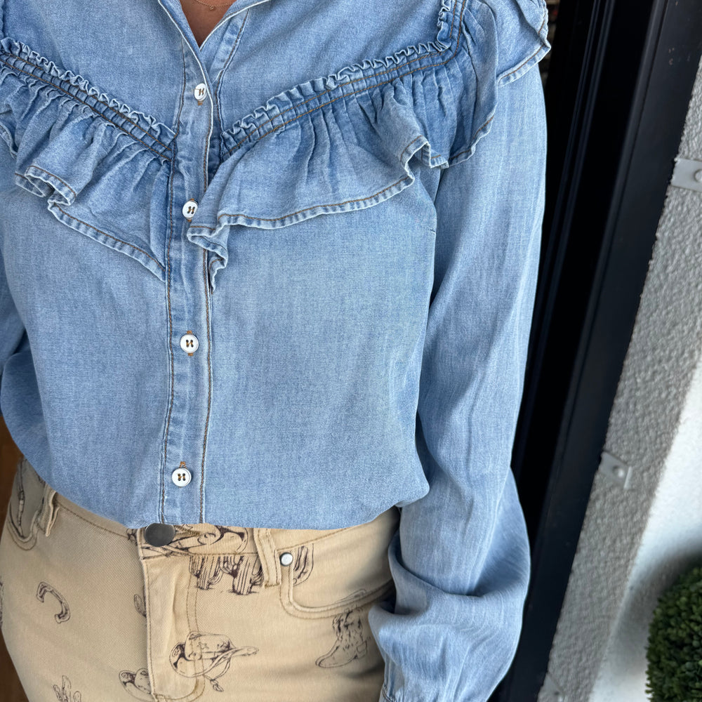 
                  
                    Marlyn Top - Denim
                  
                