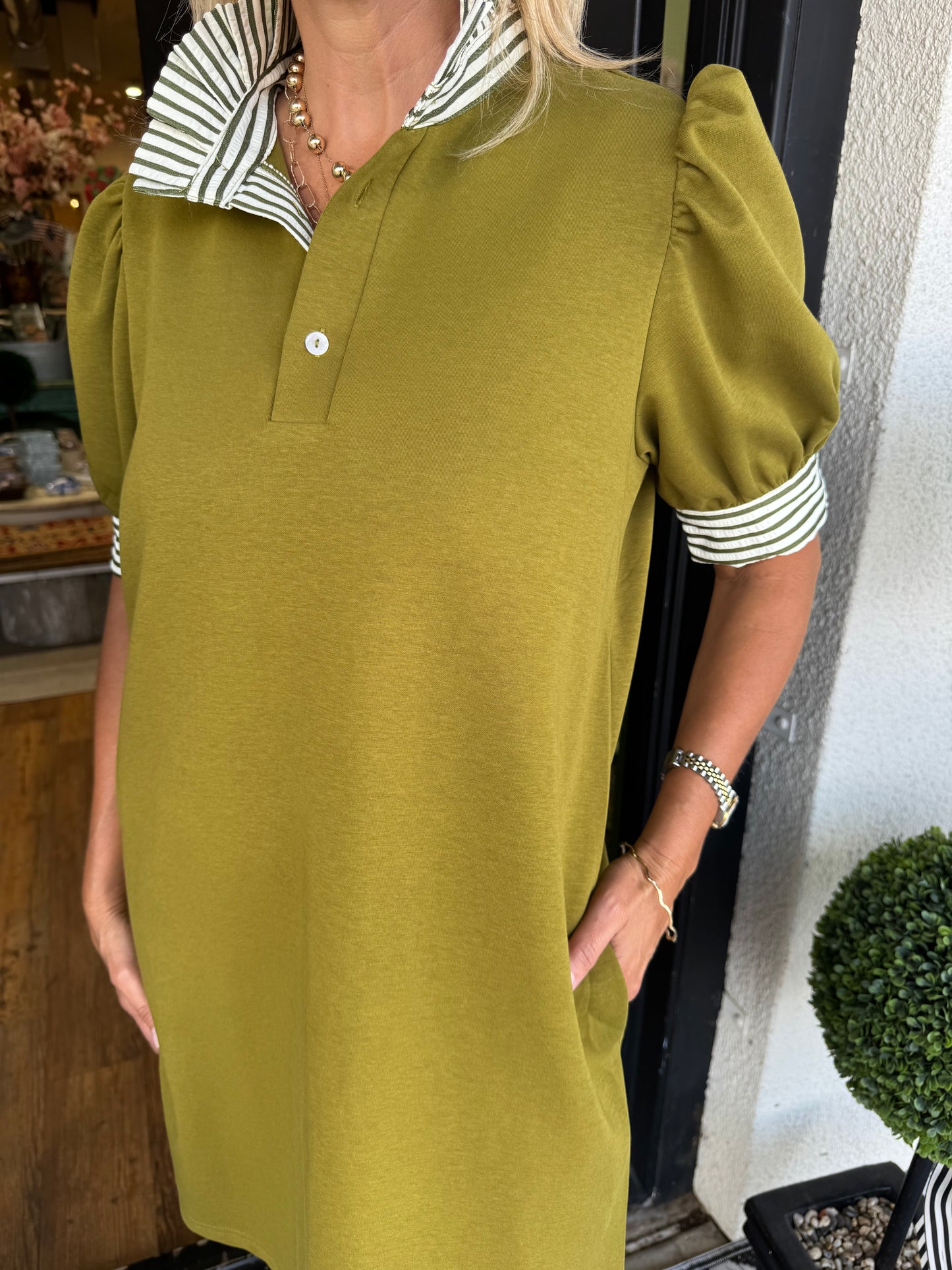 Constance Dress- Olive