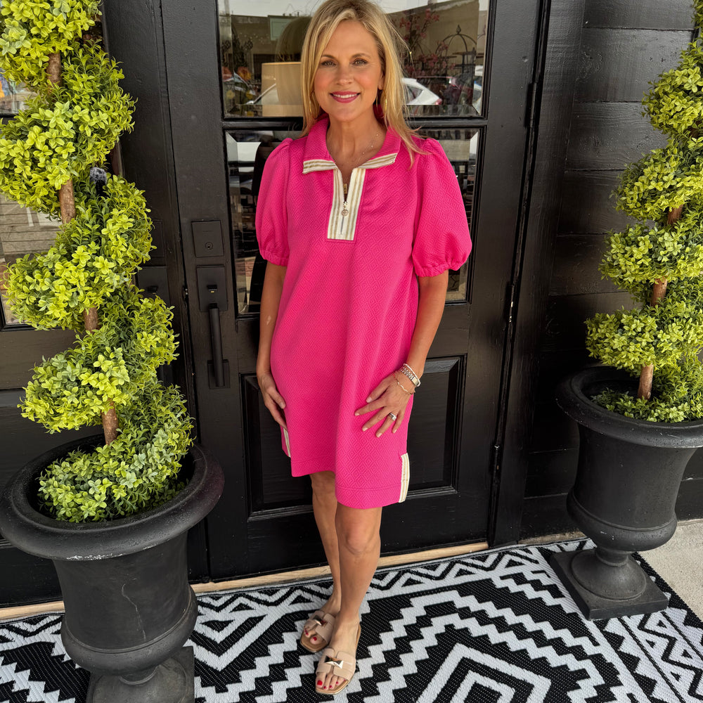 Mary Square Andie Dress Pink