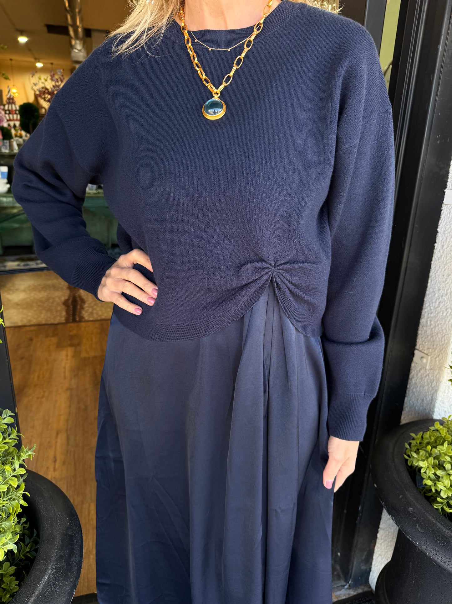 Julie Dress Set - Navy