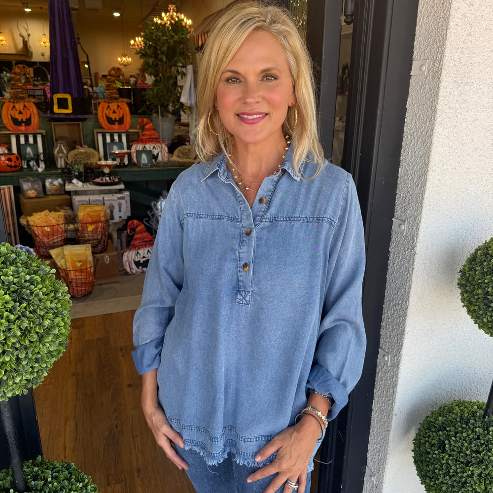 Autumn Top - Dark Denim