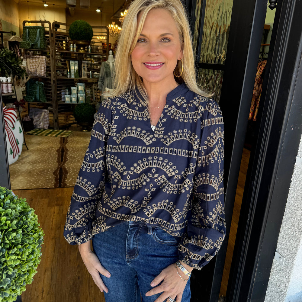 Elizabeth Top - Navy