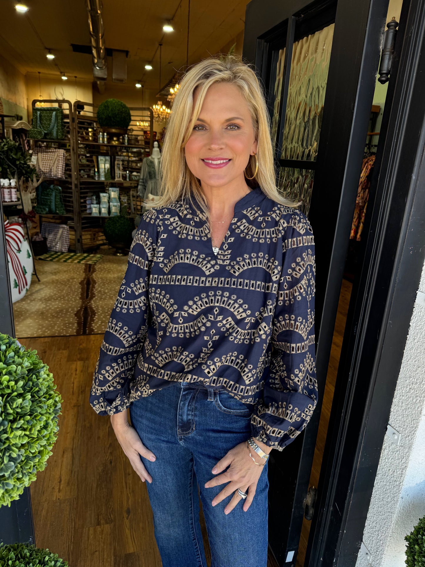 Elizabeth Top - Navy