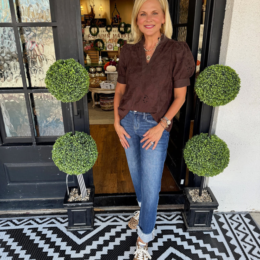Abigail Top - Brown