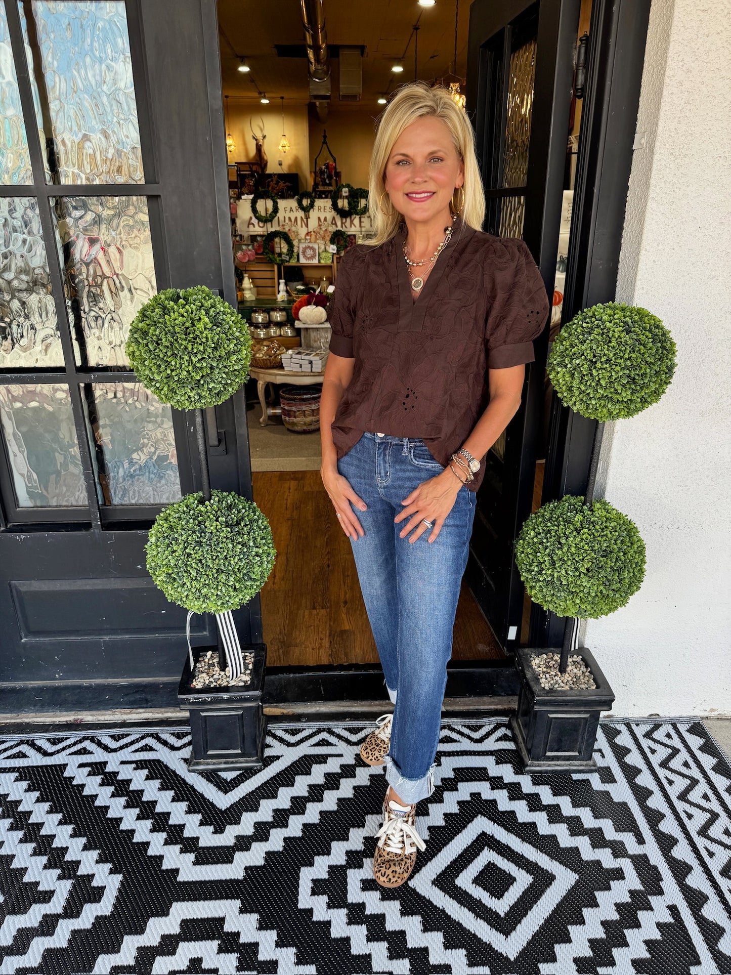 Abigail Top - Brown