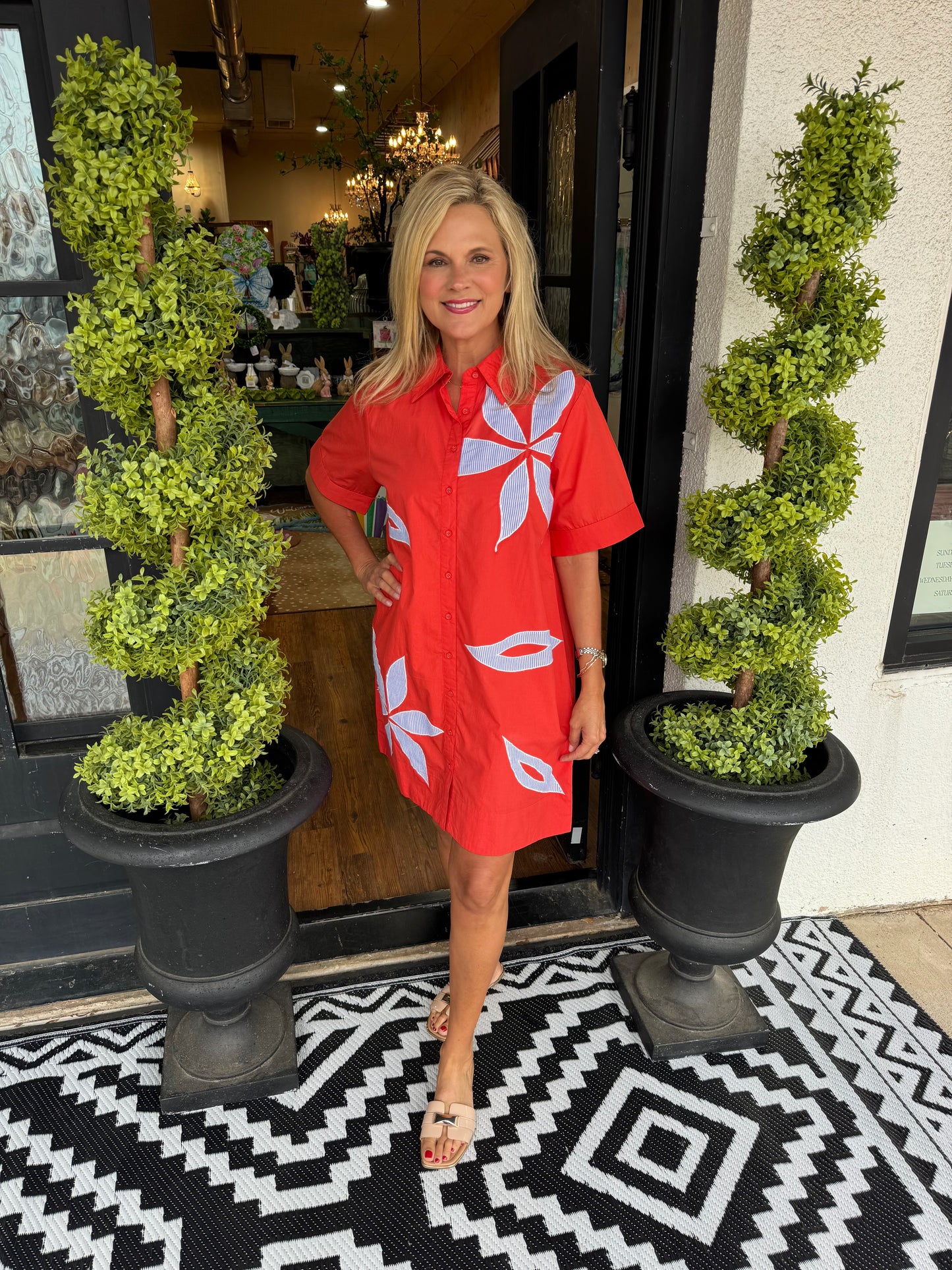 Bethanne Dress - Red