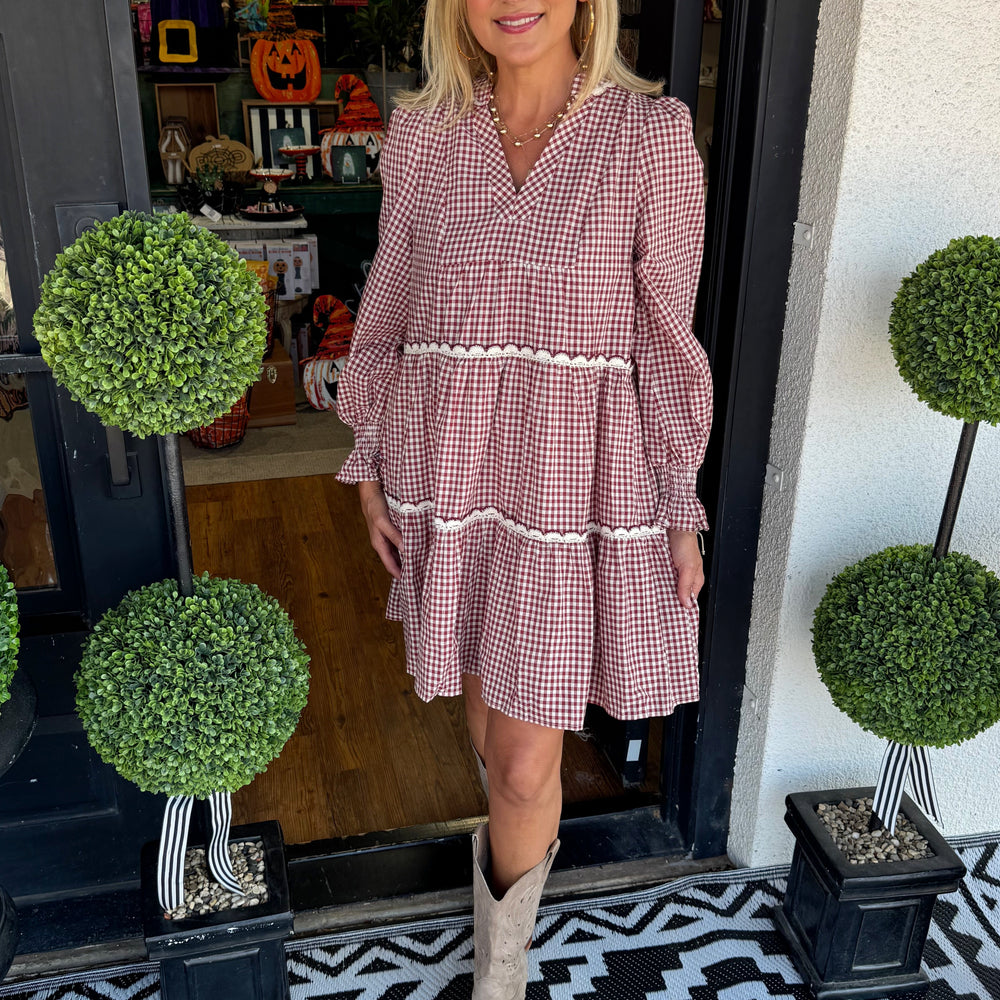 Paloma Dress - Burgundy