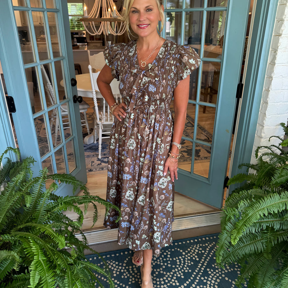 Lisa Dress - Brown
