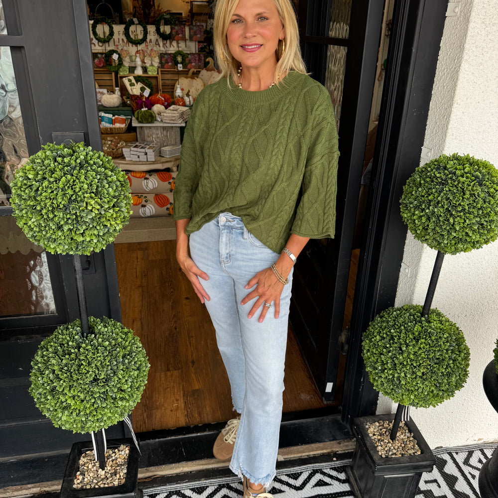 Celeste Top-Olive