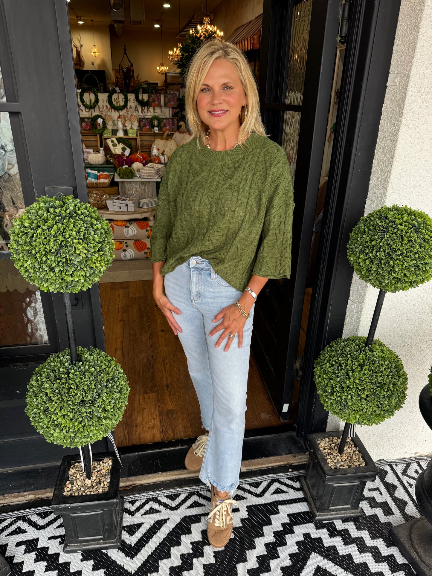 Celeste Top-Olive