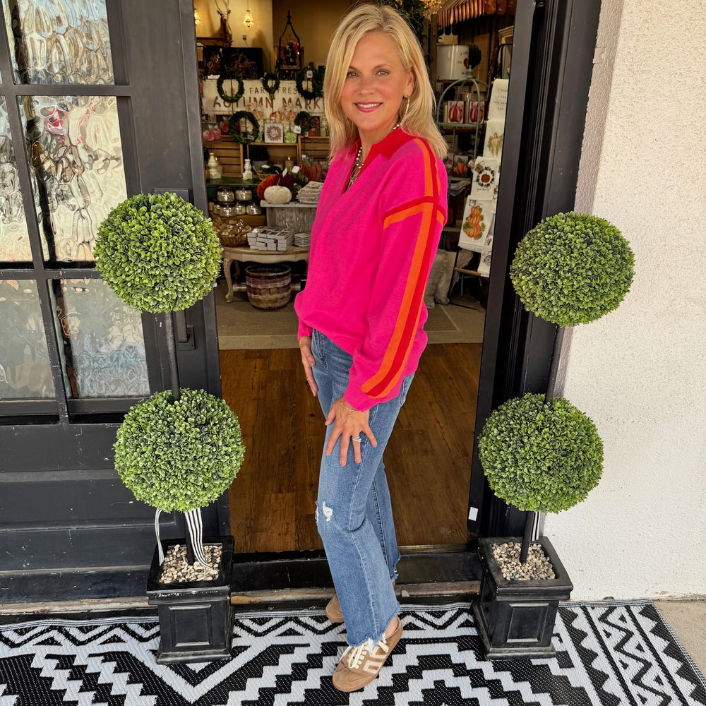 Pattie Sweater - Hot Pink