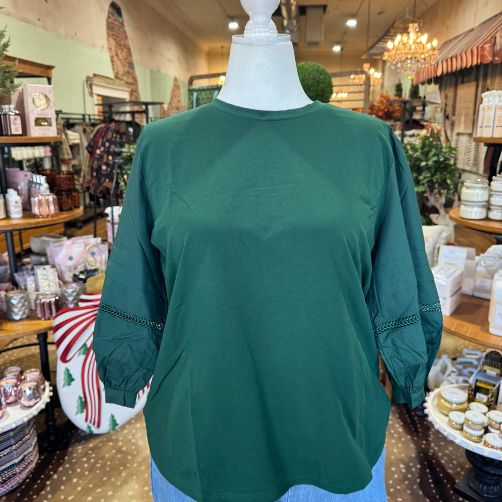 Violetta Top - Hunter Green