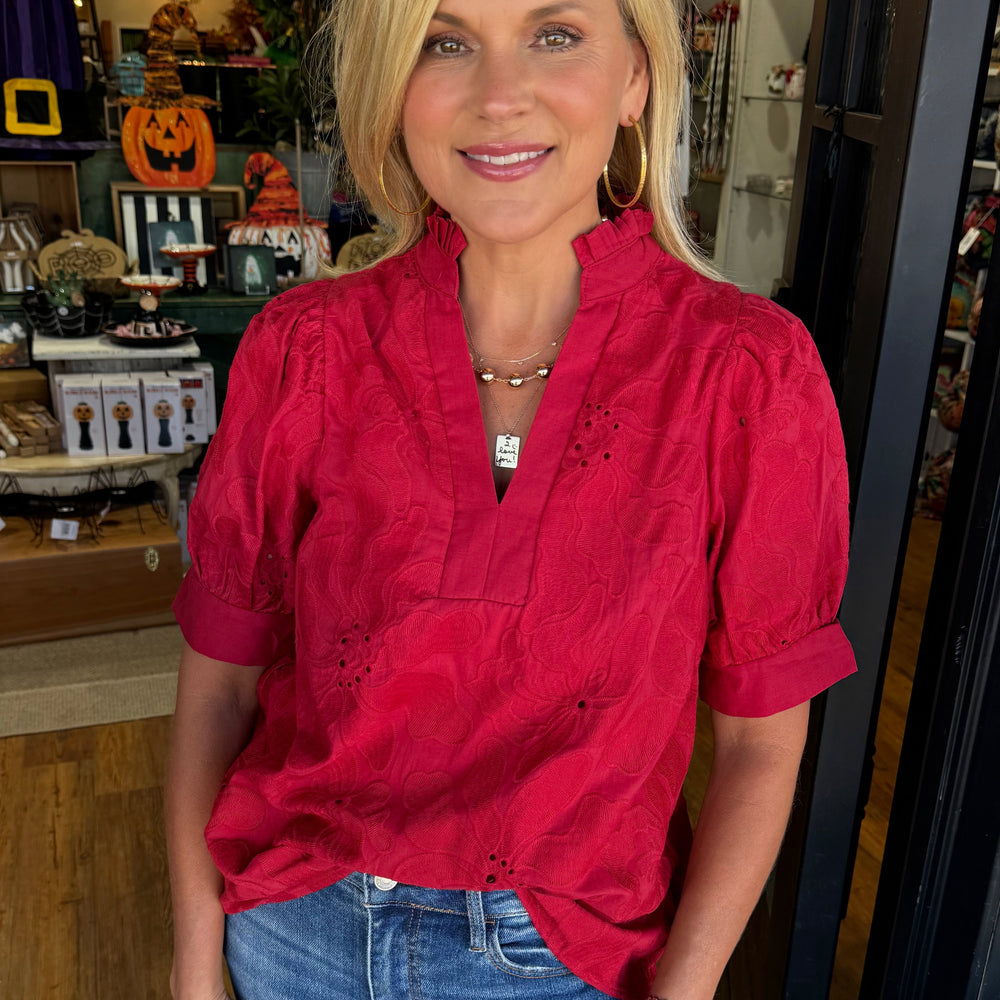 Abigail Top-Red
