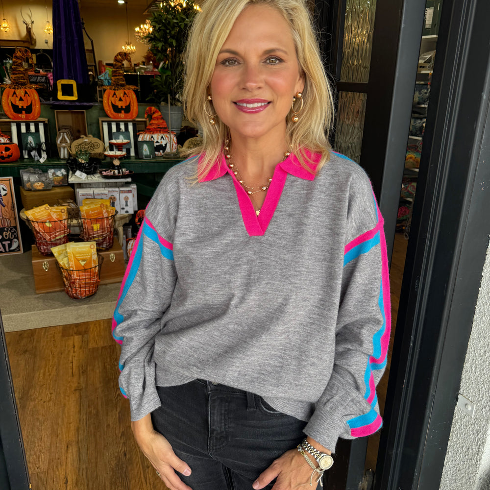 Pattie Sweater - Heather Grey