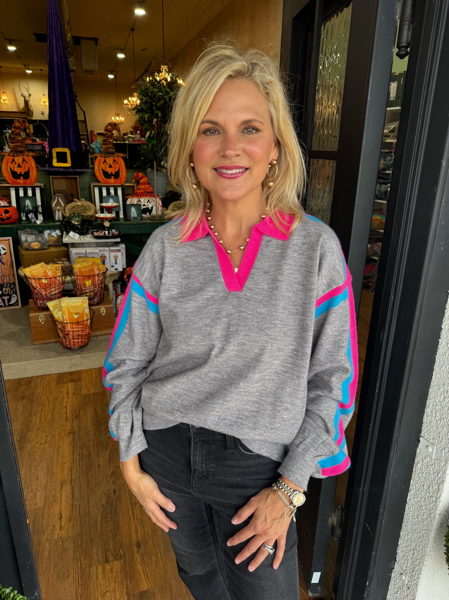 Pattie Sweater - Heather Grey