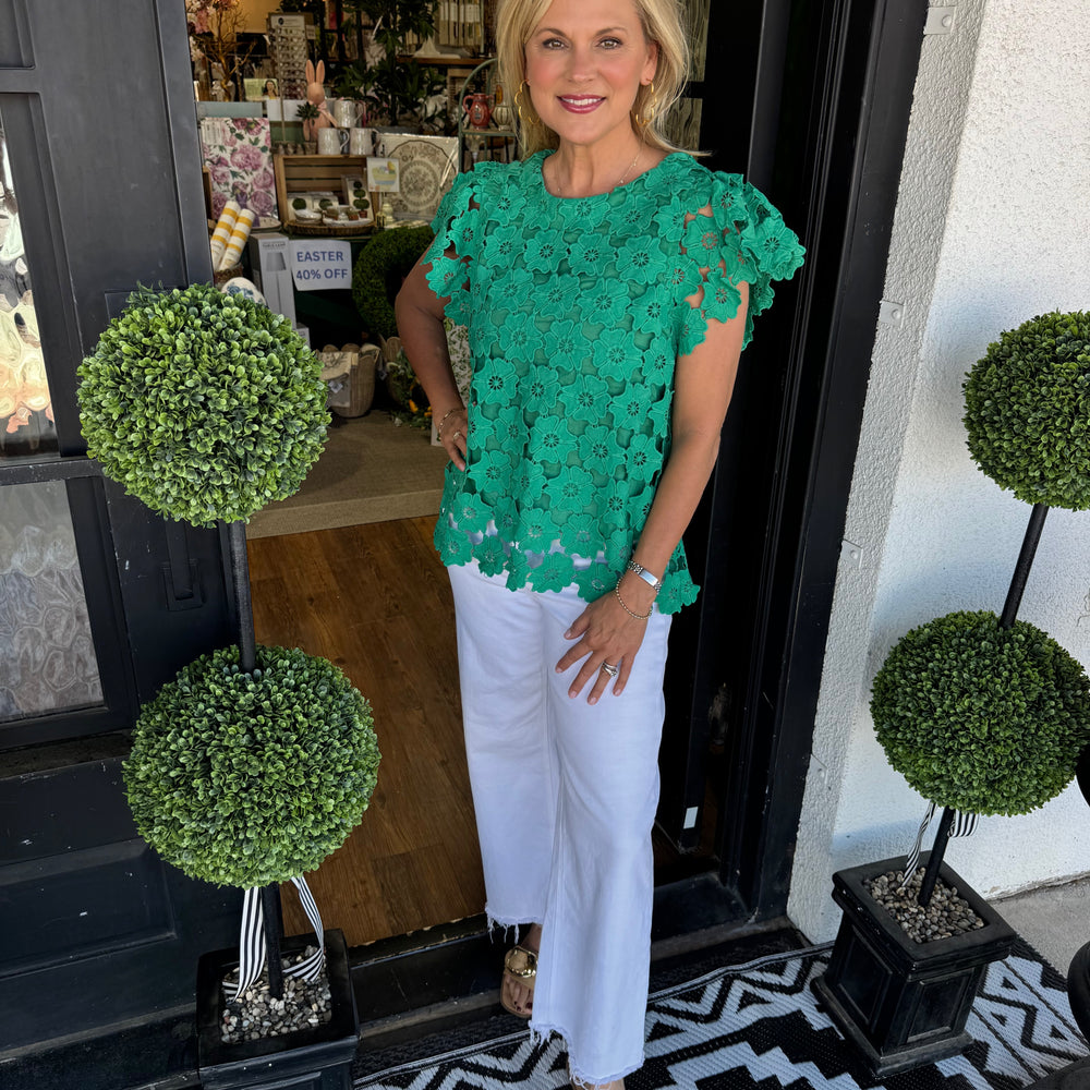 
                  
                    Saylor Top- Green
                  
                