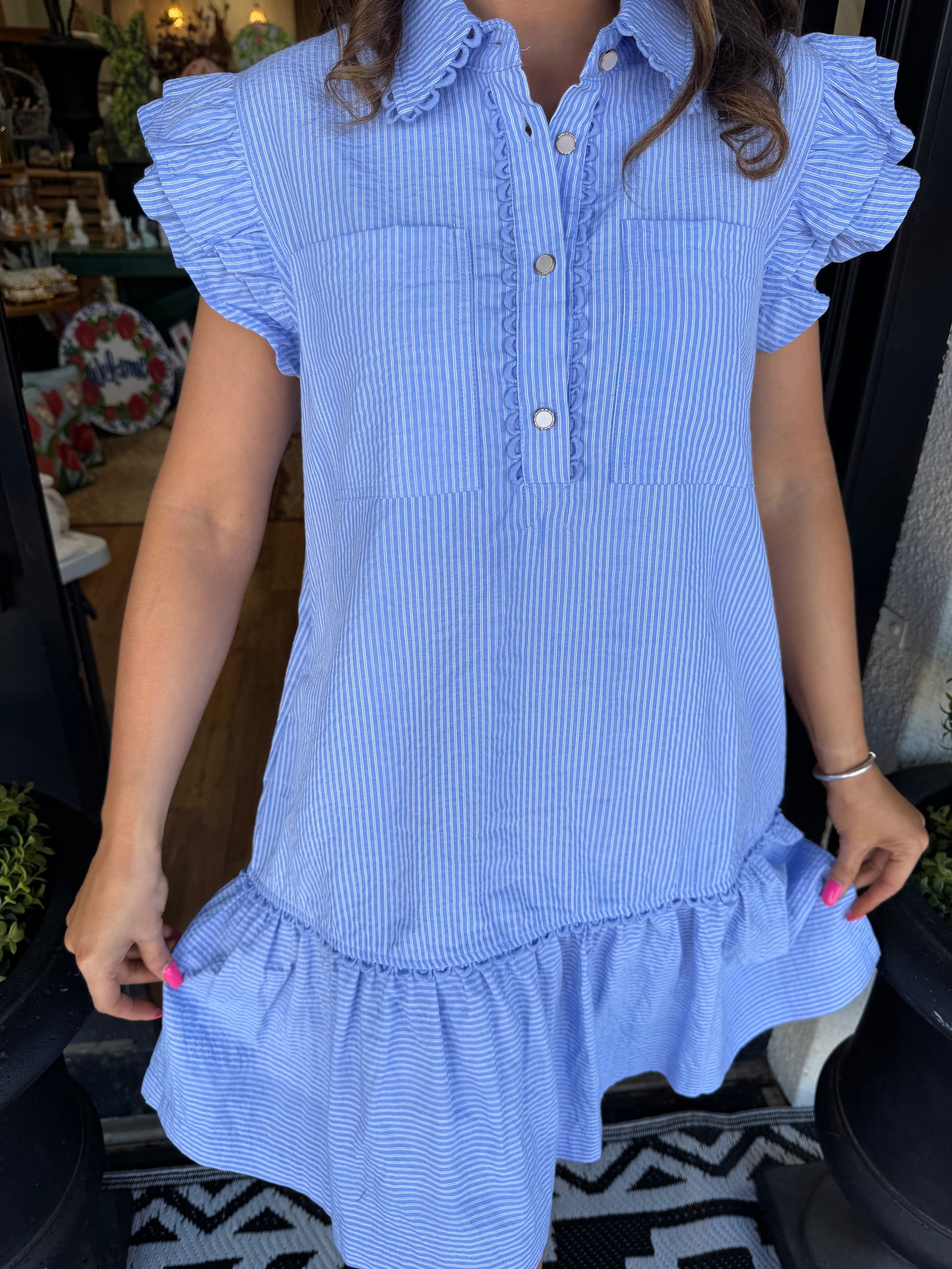 Emma Dress - Blue