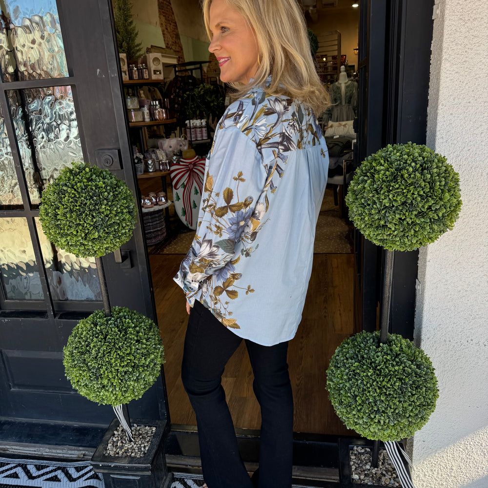 
                  
                    Riley Top - Chambray
                  
                