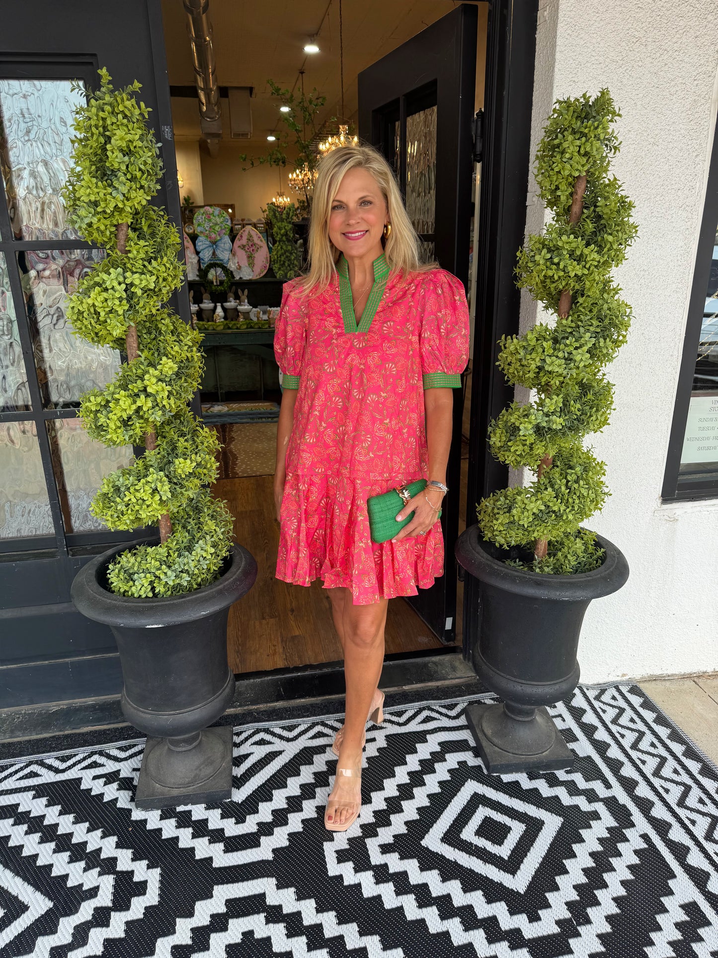 Ellie Dress - Hot Pink