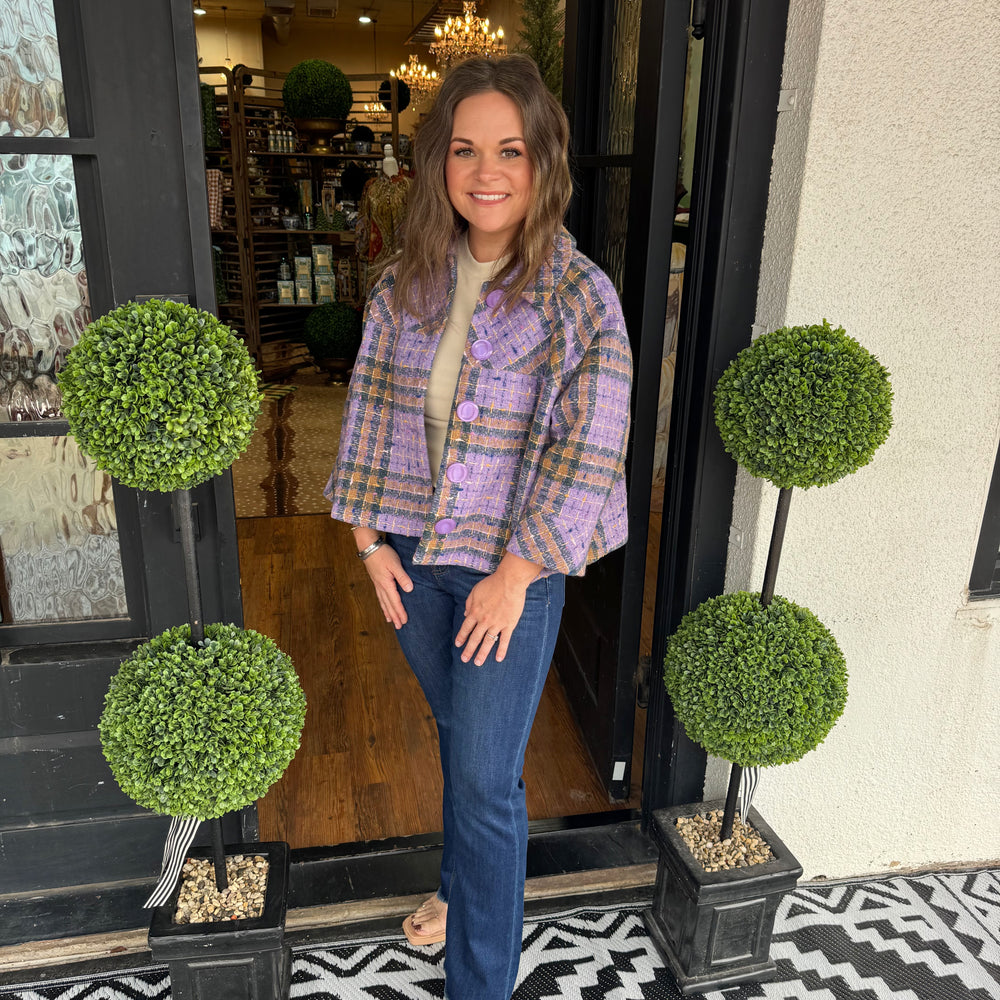 Ivy Jane Swing Plaid Jacket