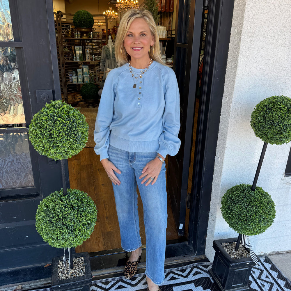 Kendal Top - Pastel Blue