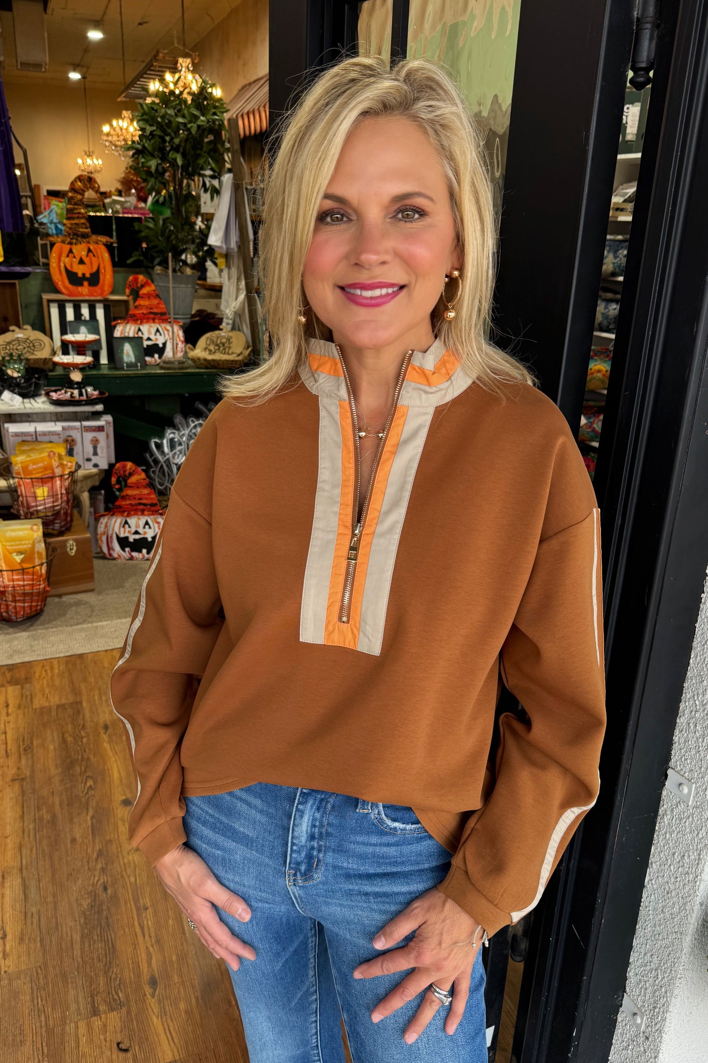 Maddie Top - Brown
