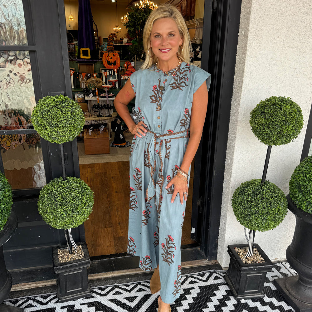 Uncle Frank Block Print Jumpsuit