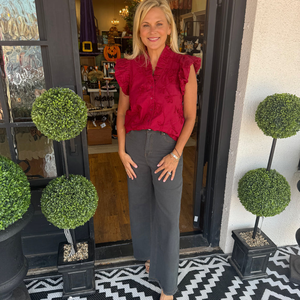 Kaylee Top - Maroon
