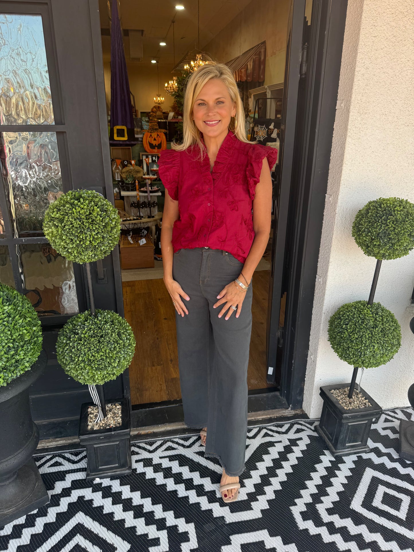 Kaylee Top - Maroon