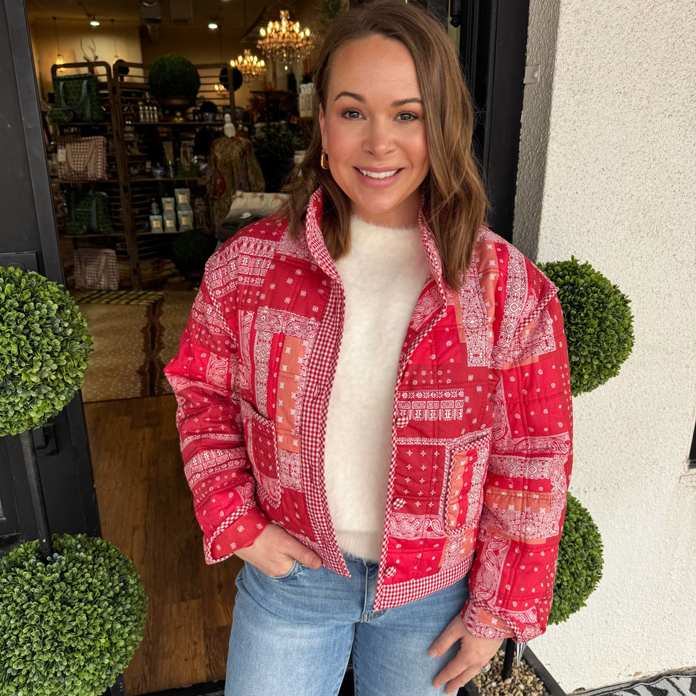 Lior Jacket - Red Bandana