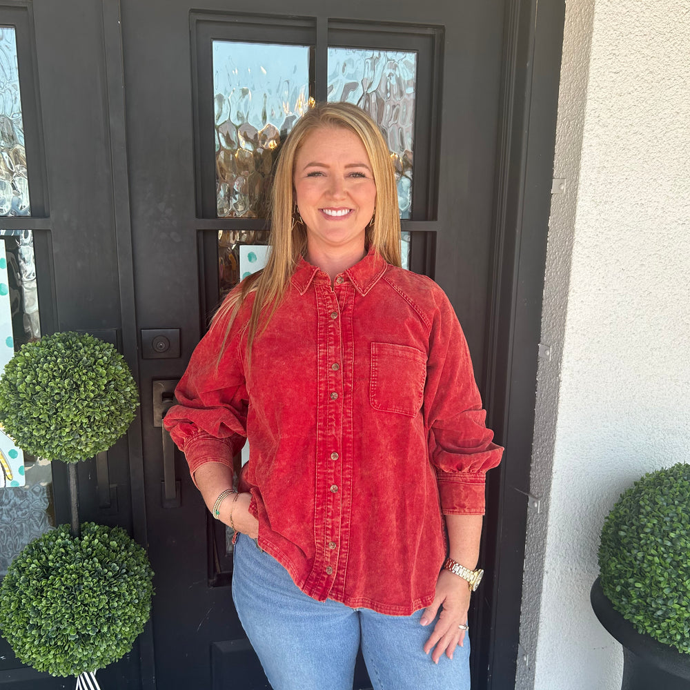 
                  
                    Saylor Long Sleeve Jean Top
                  
                