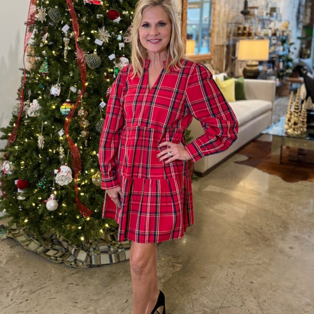 Alana Plaid Dress