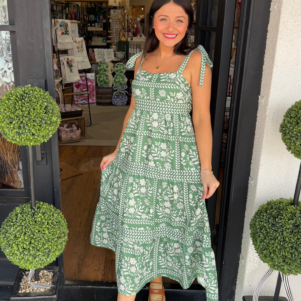 Emalee Dress-Green